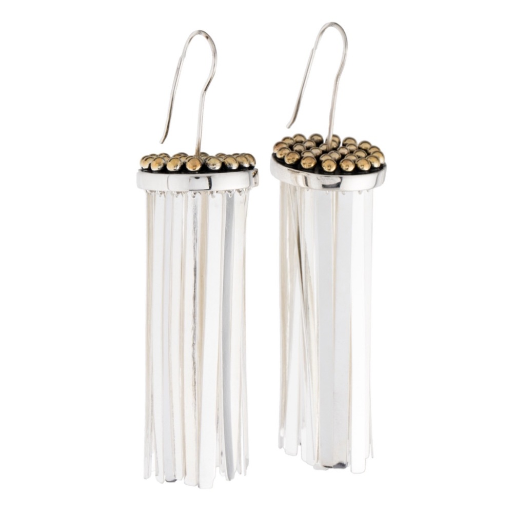 TRADESMARK sterling silver fringe dangle earrings
